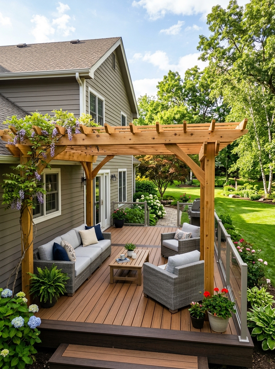Decks & Pergolas — Decks, pergolas, and shade structures built around how you live outside.