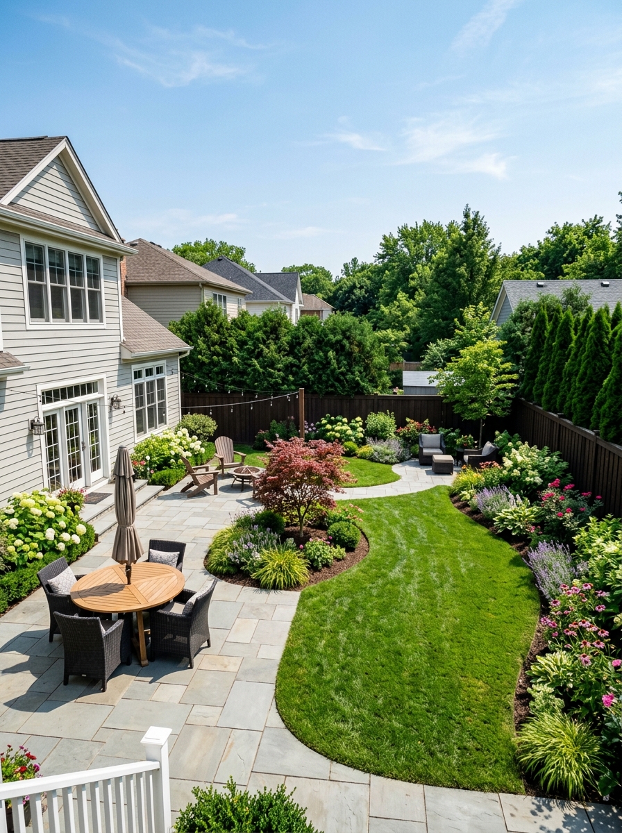 Landscape Design — A real plan for the whole yard — drawn before we dig.