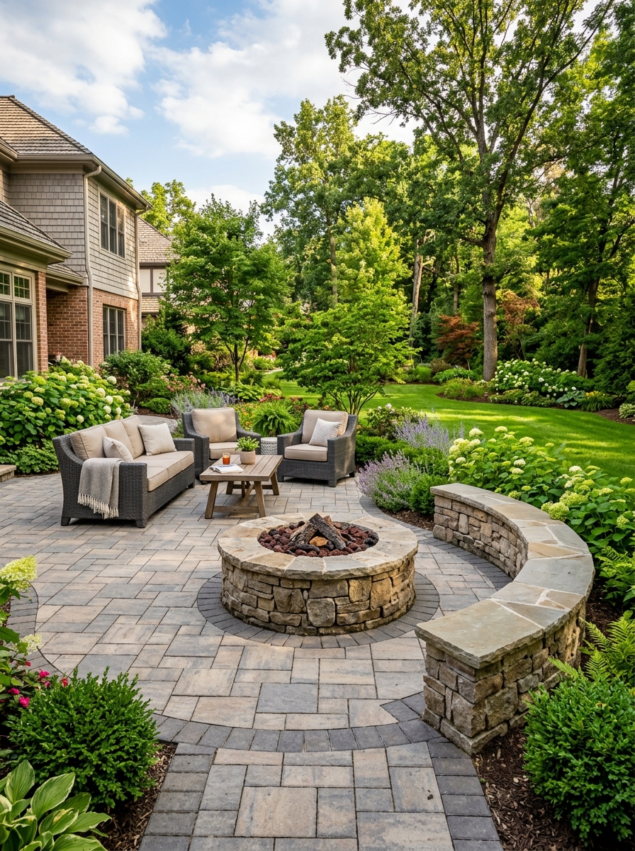 Patios & Hardscaping — Paver patios, walkways, and walls built to last decades.