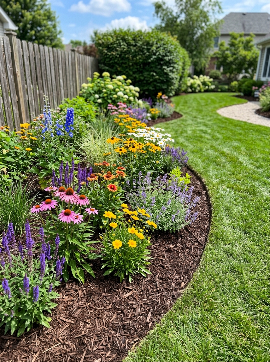 Planting & Gardens — Trees, shrubs, and beds chosen to thrive here — not just look good on day one.